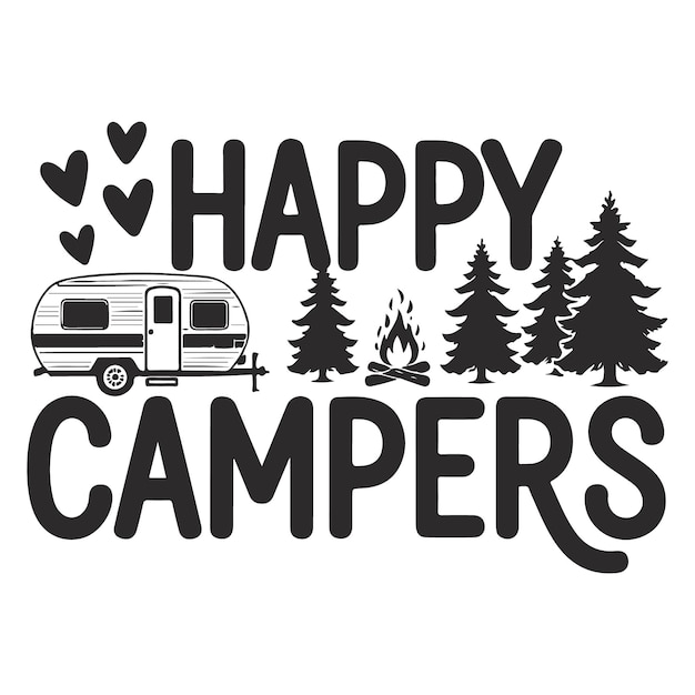 Las aventuras de acampada de los campistas felices