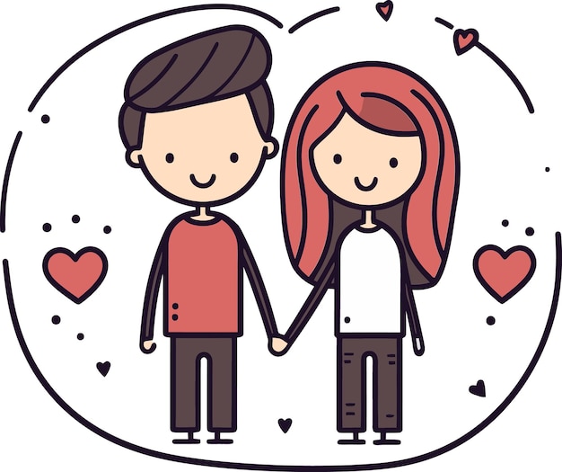 Aventuras de amor digitales Escenas de amor vectorializadas Fusión de amor parejas lúdicas