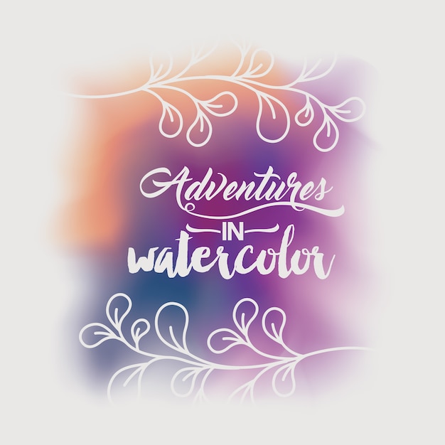 Vector aventuras en el diseño del color del agua