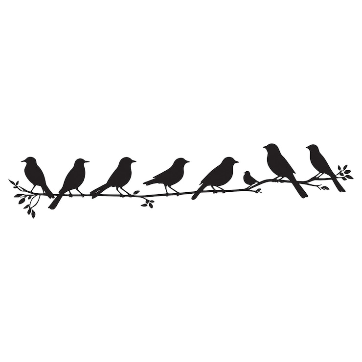 Aves Ilustración de arte vectorial diseño de silueta