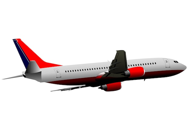 Avión en el aire Vector