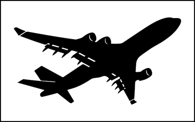 avión aislado en fondo blanco