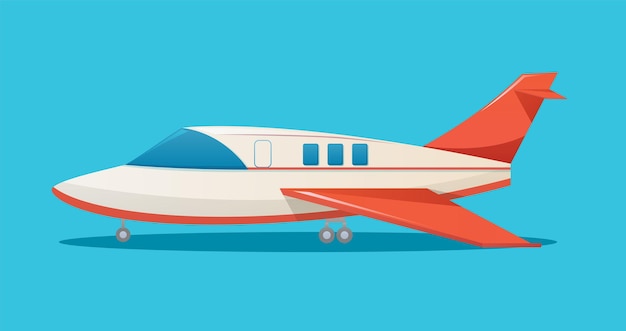 Avión avión vehículo aislado vector ilustración