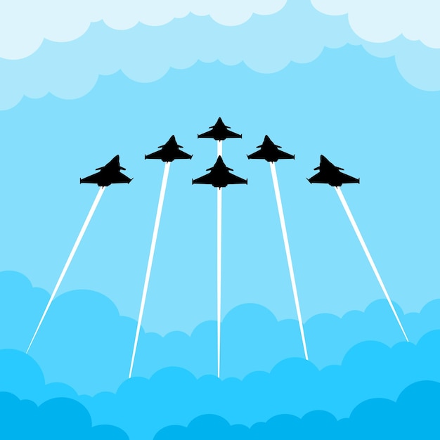 avión de combate militar vectorial en el cielo