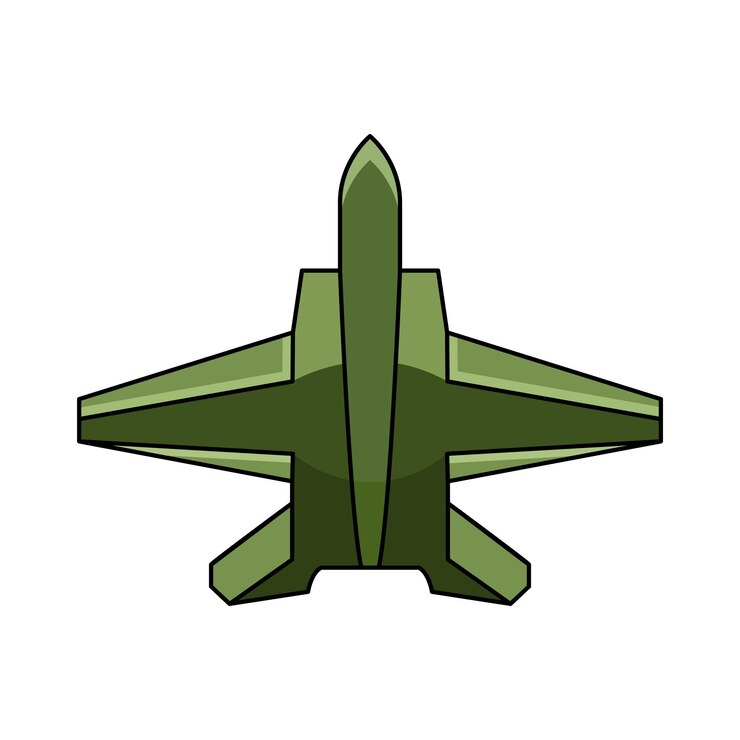 Vector avión de combate