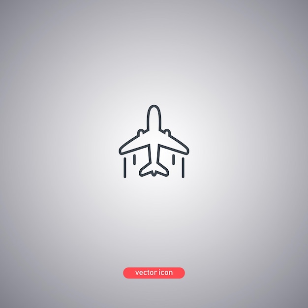 avión_icon ilustración vectorial