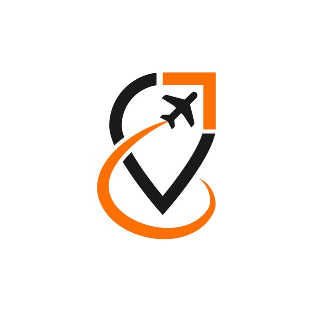 un avión naranja y negro está en un fondo blanco