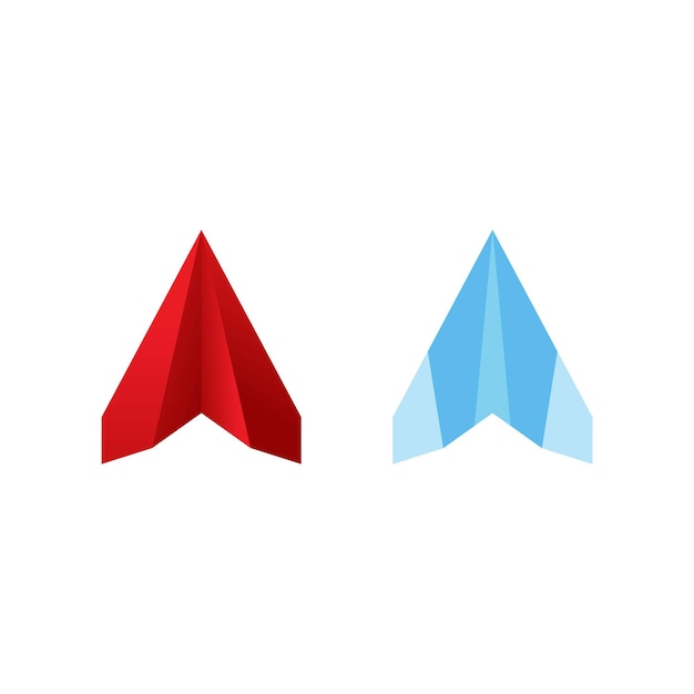 Avión de papel Vector icono diseño ilustración