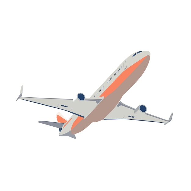 Un avión de pasajeros moderno toma vuelo