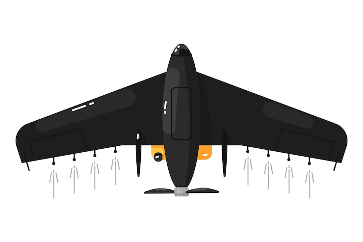 Vector aviones no tripulados. avión no tripulado