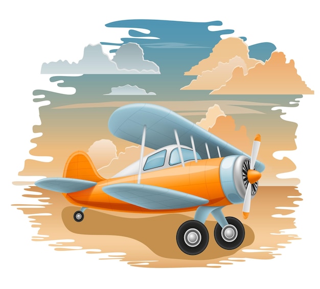 aviones retro aviones vintage aviones viejos aviones ilustración vectorial