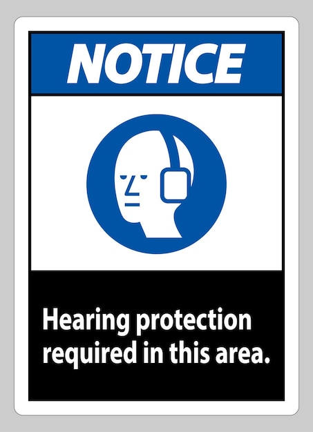 Aviso de protección auditiva requerida en esta zona con el símbolo PPE