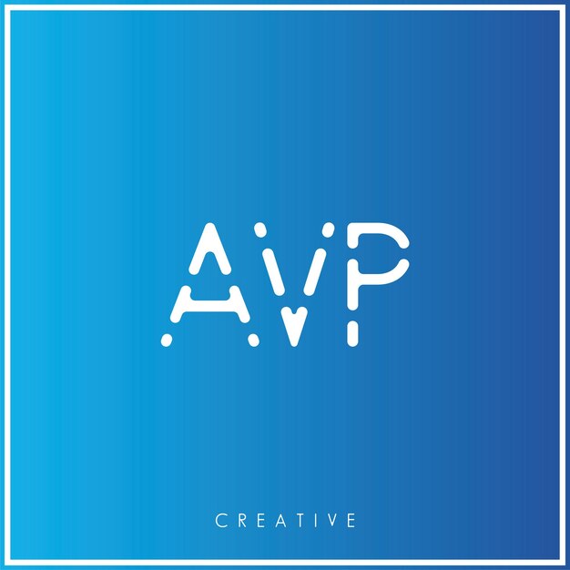 AVP Creativo Vector Último Diseño de Logotipo Mínimo Último Logotipo Premium Ilustración Vector Monograma