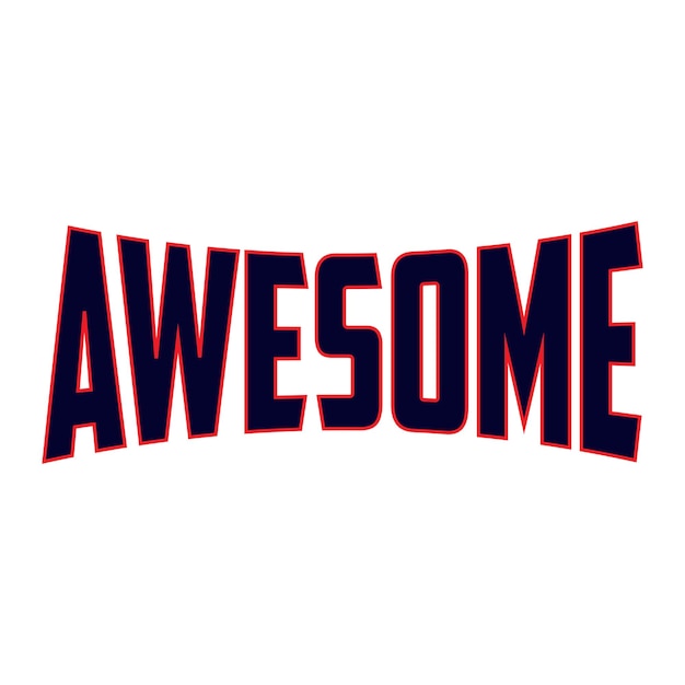 AWESOME diseño tipografía Grunge fondo diseño vectorial texto ilustración signo camiseta gráficos pr