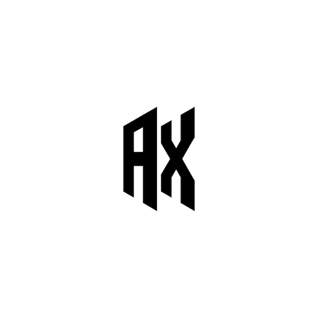 AX monograma diseño del logotipo letra texto nombre símbolo monocromo logotipo alfabeto carácter logotipo simple