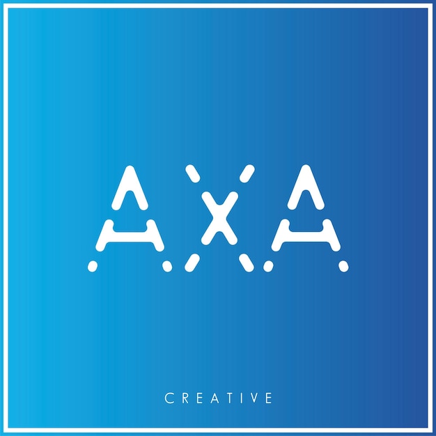 Vector axa creative vector latter diseño del logotipo minimal latter logo premium ilustración vectorial monograma