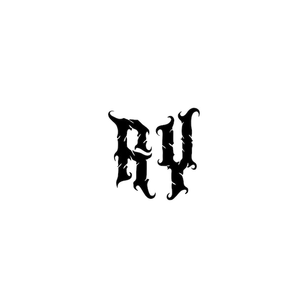 AY diseño de logotipo monograma letra texto nombre símbolo monocromo logotipo carácter alfabeto logotipo simple