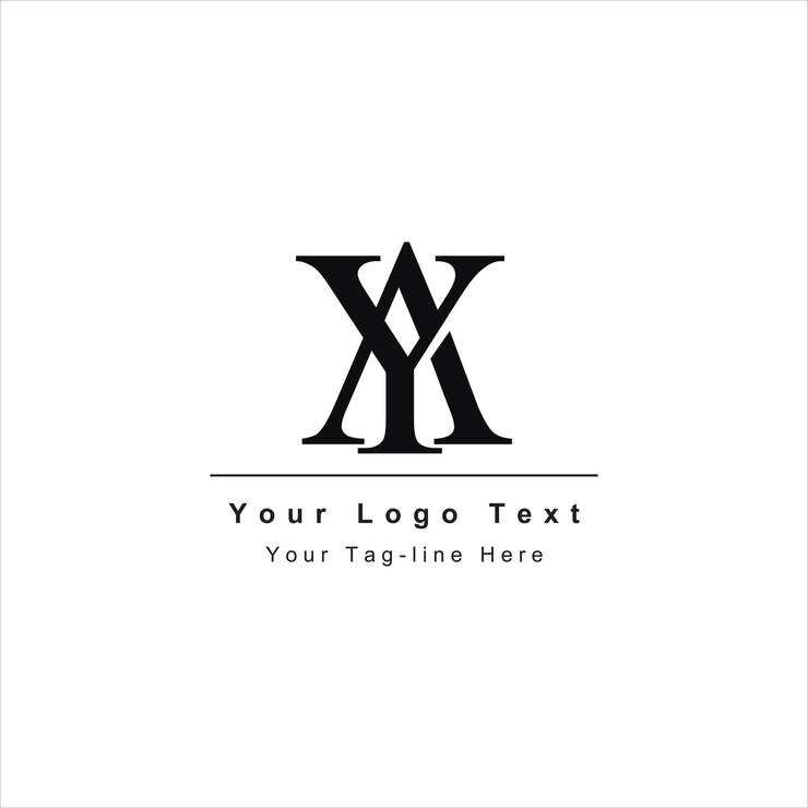 Vector ay ya logo icono de diseño inicial
