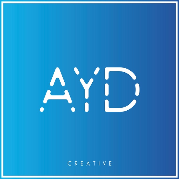 AYD Creative Vector Latter Diseño del logotipo Minimal Latter Logo Premium Ilustración vectorial Monograma
