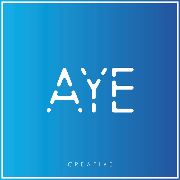AYE Creative Vector Latter Diseño del logotipo Minimal Latter Logo Premium Ilustración vectorial Monograma