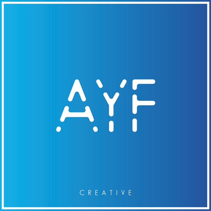 Vector ayf creative vector último diseño del logotipo mínimo último logotipo premium ilustración vectorial monograma