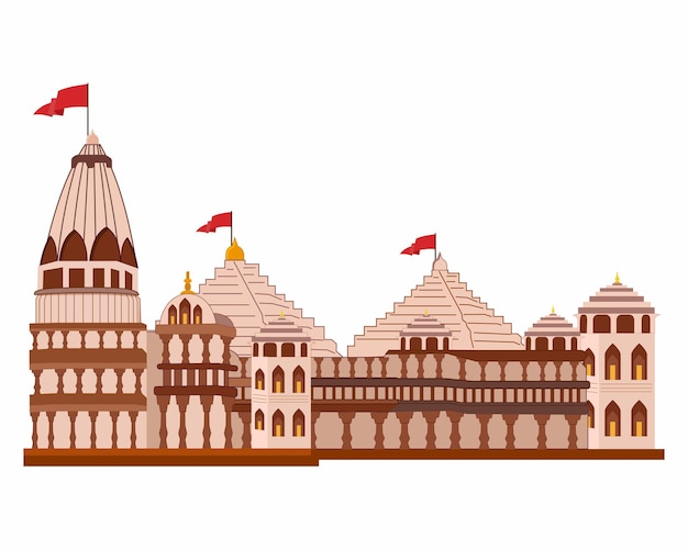 Ayodhya ciudad ram Janambhoomi ram mandir religioso del templo indio