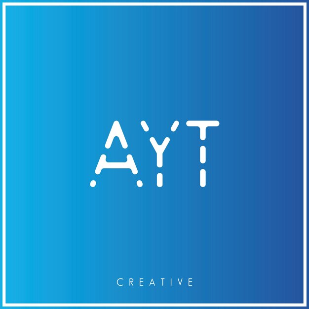 AYT Creative Vector Último Diseño del logotipo Mínimo Último Logotipo Premium Ilustración vectorial Monograma