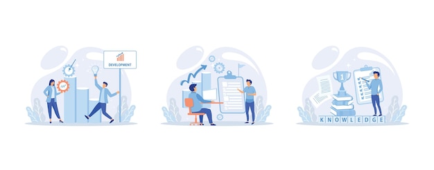 Ayuda en el desarrollo profesional. Programa de formación de empleados cualificados. aprendizaje para software
