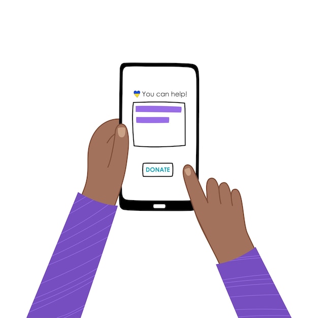 Ayuda voluntaria y donaciones para la paz en Ucrania Detener la guerra Apoyar a Ucrania vector