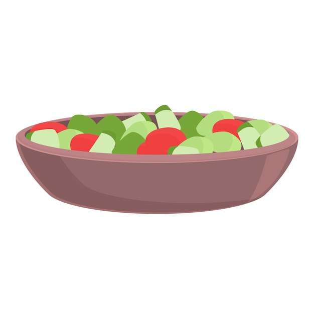 Vector azerbaiyán ensalada icono dibujos animados vector armenia comida sopa cocina