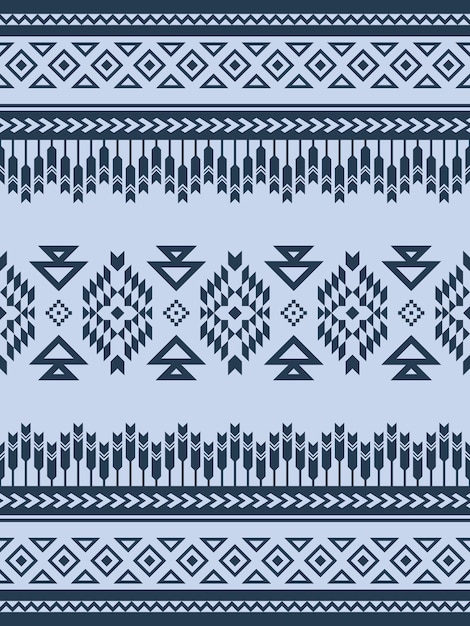 Azteca vector patrón sin costuras color índigo Imprimir para papel pintado textiles y cerámica