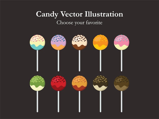 azúcar vector de sabor dulce icono de postre bocadillo dulce ilustración de comida infancia estilo de vida casero
