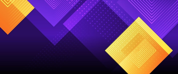 azul amarillo y púrpura violeta gradiente vectorial abstract gradiente banner con elementos de formas para presentación de fondo fondo papel tapiz banner folleto web diseño y portada