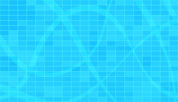 azul brillante piscina mosaico azulejos abstracto patrón de textura de fondo ilustración vectorial