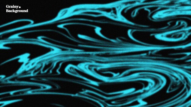 Azul cian premium mármol líquido con textura de fondo negro vector psicodélico ondulado