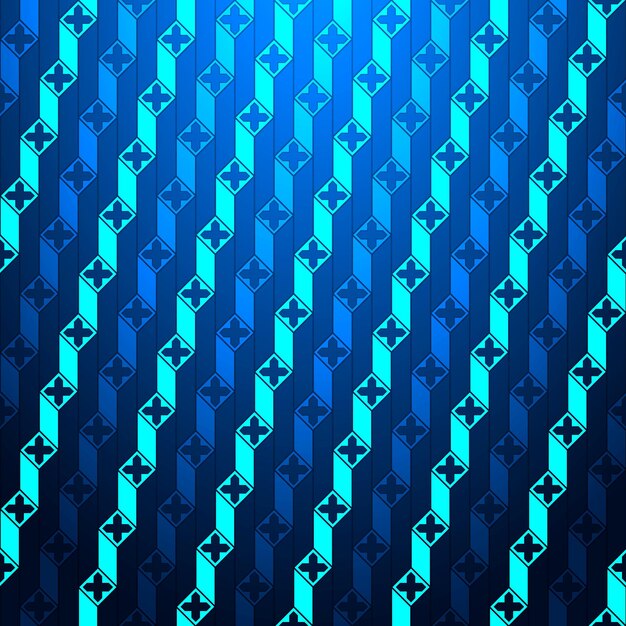 Azul, geométrico, seamless, patrón