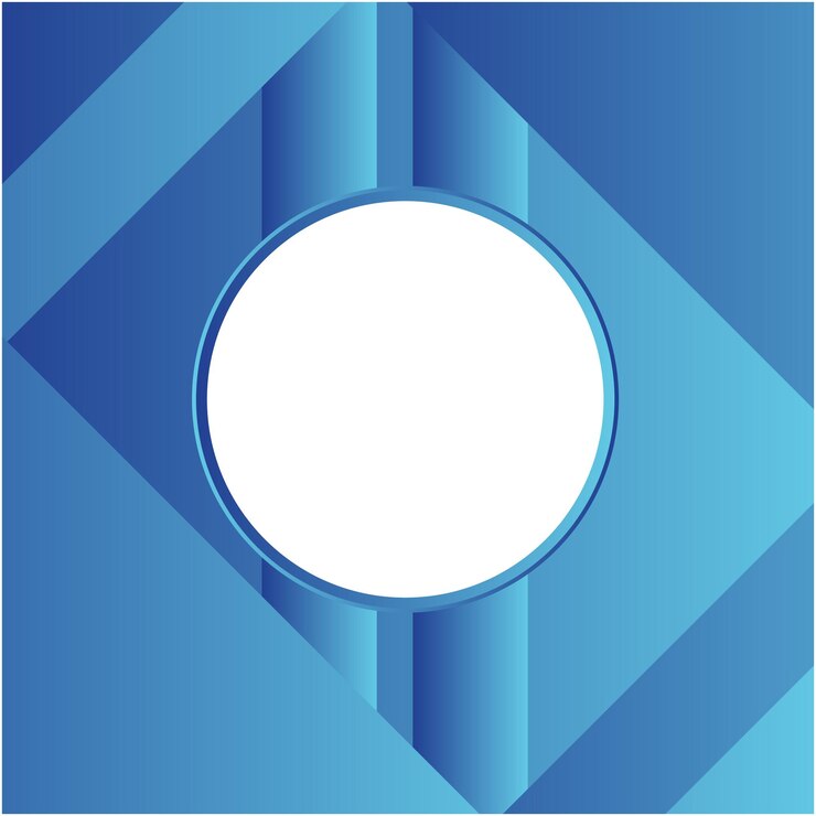 Azul gradiente con línea azul en el fondo círculo blanco para el diseño de pancartas papeles de pared tarjetas