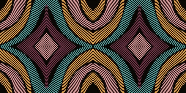 Azul Ikat étnico de patrones sin fisuras.