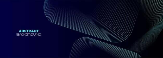 Azul marino oscuro patrón abstracto verde fondo web de tecnología futurista con líneas geométricas