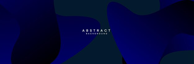 Azul oscuro negro y azul marino gradiente abstracto tecnológico moderno fondo de bandera geométrica