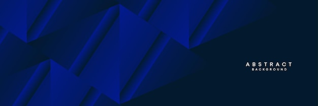 Azul oscuro negro y azul marino gradiente abstracto tecnológico moderno fondo de bandera geométrica