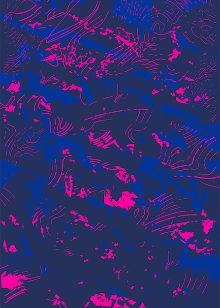 Azul oscuro y rosa Futurista Abstracto Fondo digital