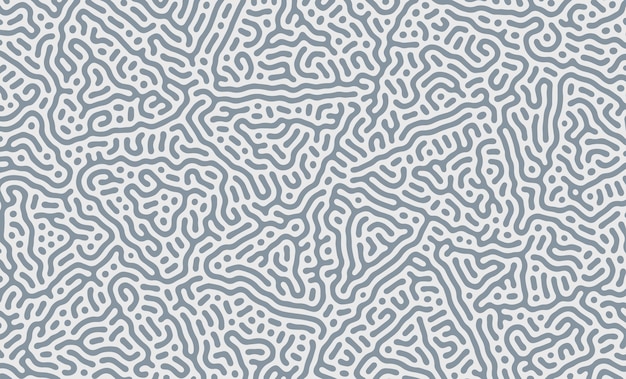 Azul pastel y verde Difusión de Turing Abstracto Vector de patrón orgánico
