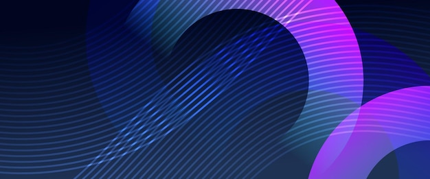 Azul y púrpura violeta violeta vector 3d tecnología futurista brillo y línea brillante sencillo estandarte abstracto moderno para folletos portadas carteles estandartes sitios web encabezado