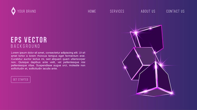 Azul Púrpura Web Diseño Gradiente Resumen Antecedentes EPS 10 Vector Para Sitio Web