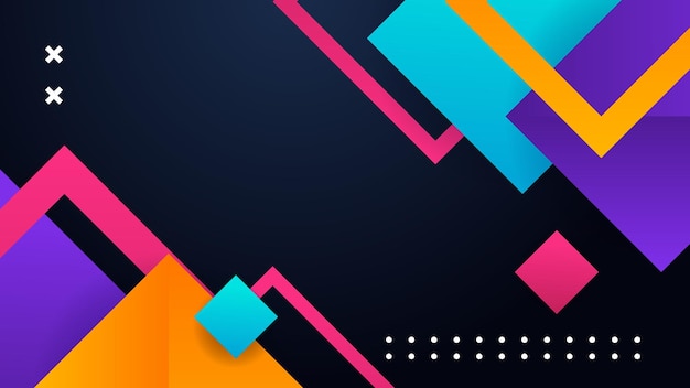 Azul, rojo, amarillo, blanco, colorido, cuadrado, fondo abstracto, geometría, brillo, y, capa, elemento, vector, para, presentación, diseño, traje, para, empresa, institución corporativa, fiesta, festivo, seminario, y, charlas