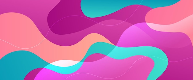 Azul rosa y púrpura violeta minimalista gradiente abstracto simple pancarta con formas de onda diseño vectorial para presentaciones volantes carteles de fondo invitaciones de informe anual
