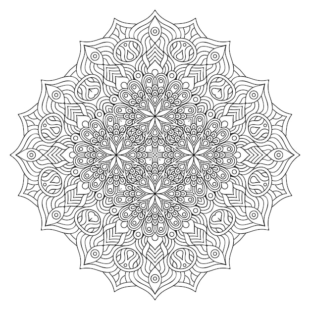 Azulejo geométrico decorativo dibujado a mano ilustración
