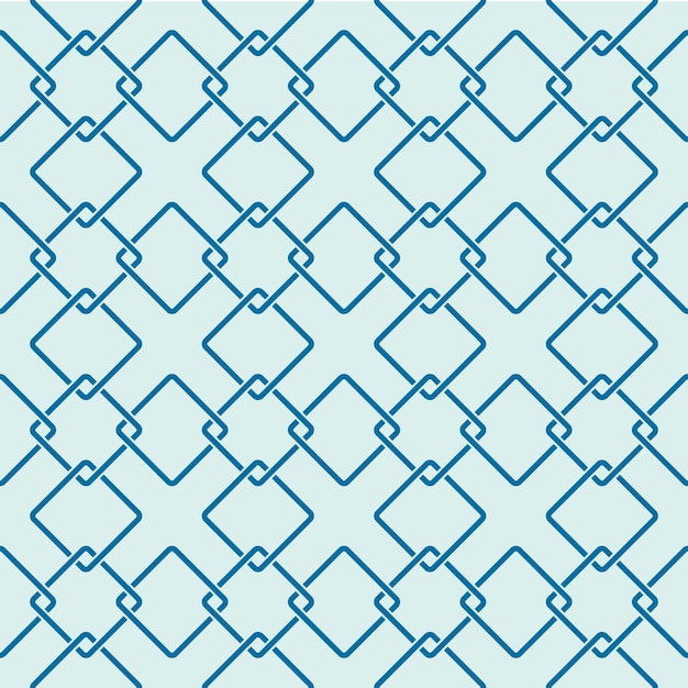 Azulejo ornamental de empalme simple gráfico, patrón repetido vectorial hecho usando cuadrados entrelazados. la textura abstracta de arte vintage se puede utilizar como papel tapiz y en el diseño textil.