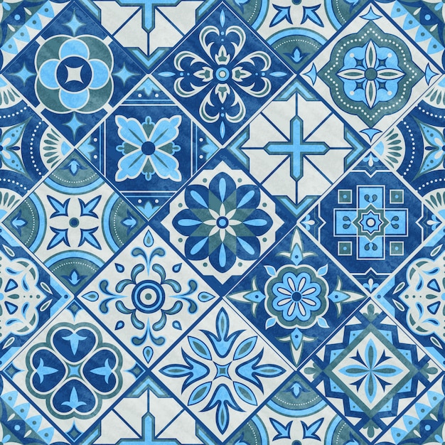 Azulejo patchwork sin costura